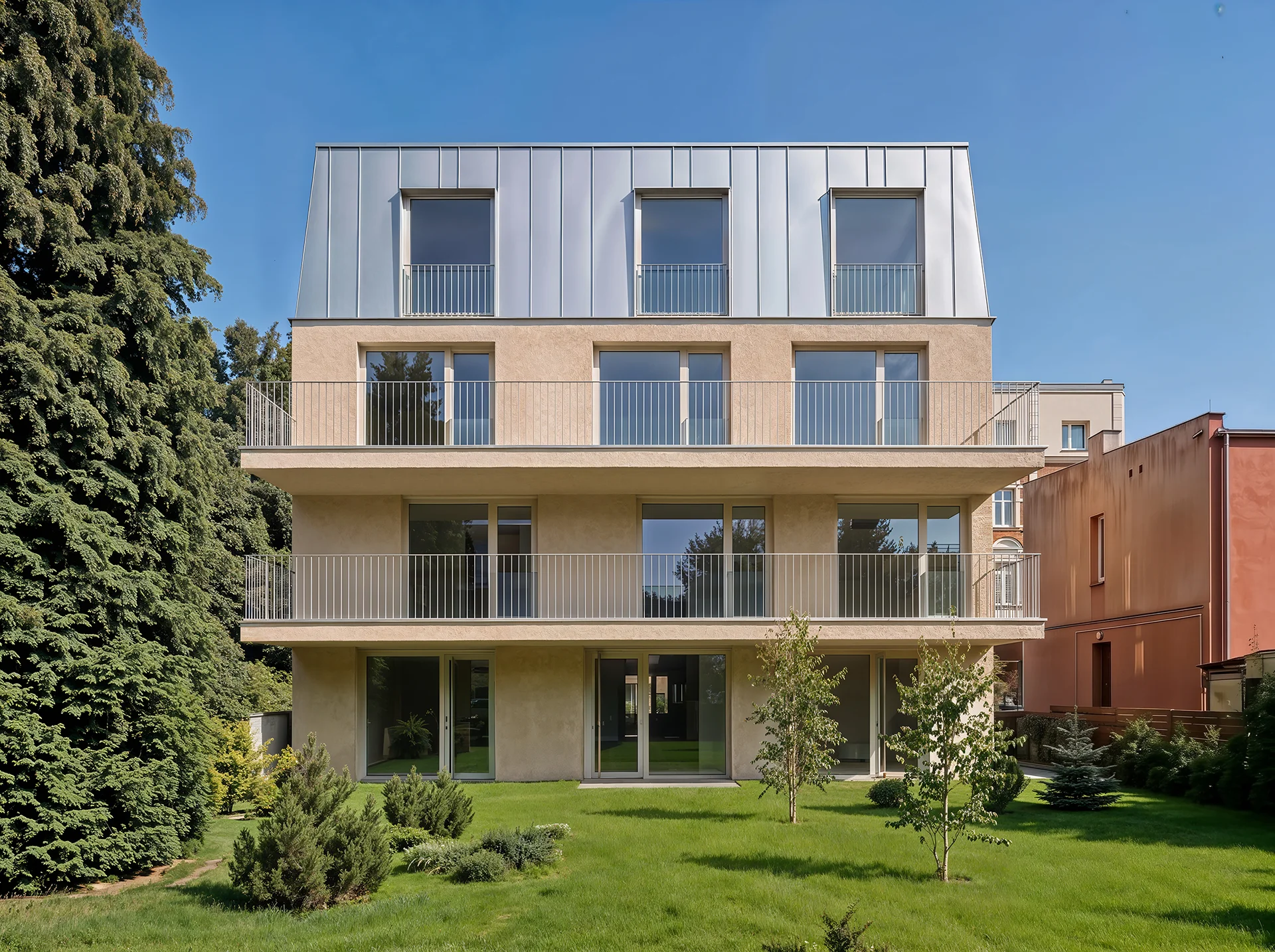Mixed-use Grid – budynek wielorodzinny z usługami – projekt TRINN architekci